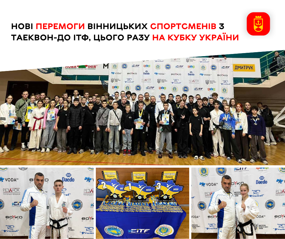 Нові перемоги вінницьких спортсменів з таеквон-до ІТФ, цього разу на Кубку України